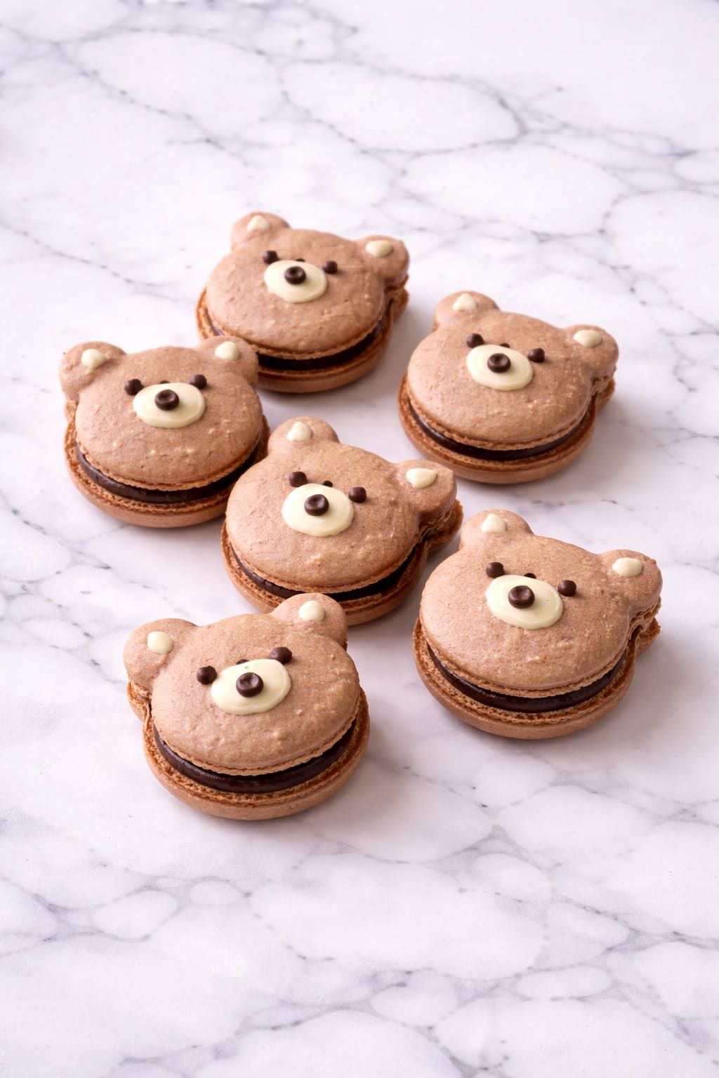 Macaron chocolat praliné