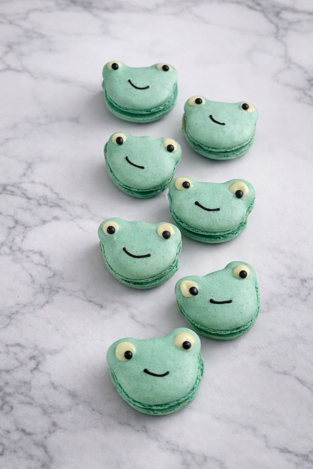 Macaron pistache / fleur d'orangé