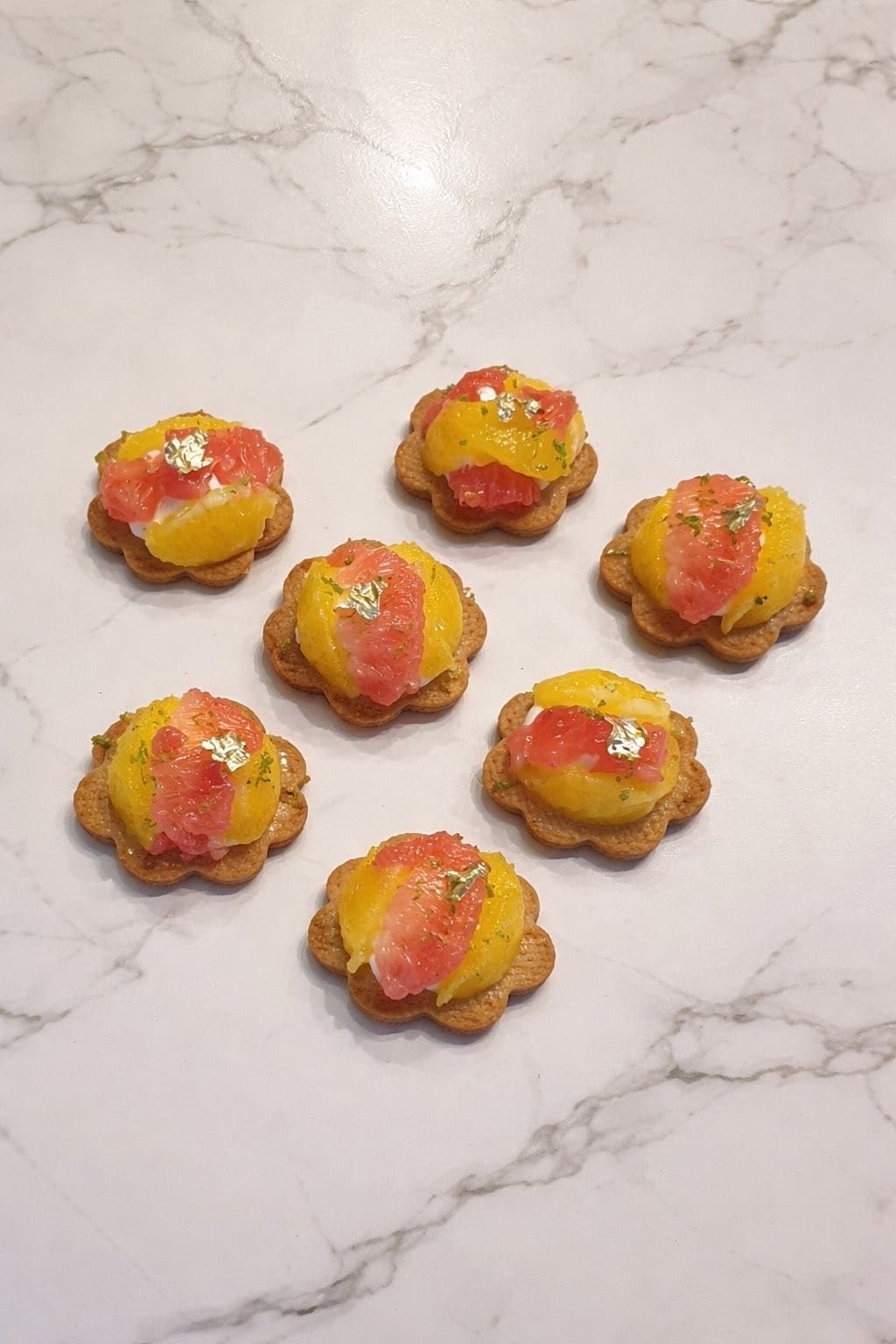 Tartelette agrumes vanille