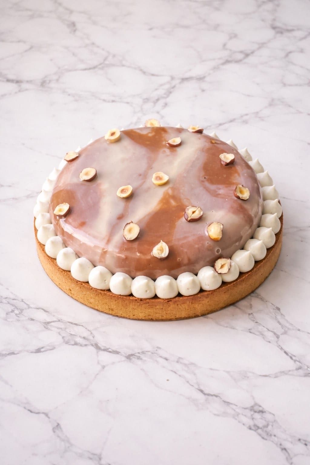 Tarte entremet chocolat noisette